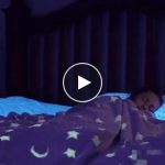Sötétben világító pléd – video