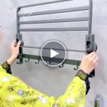 Összecsukható fürdőszoba polc – video