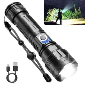 Szuper erős újratölthető zseblámpa