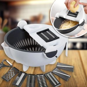 Zöldségszeletelő 9in1 csepegtető tálcával