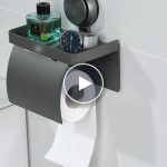 Falra szerelhető WC-papír tartó fúrás nélkül – video
