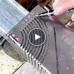 Precíziós fém vonalzó – video